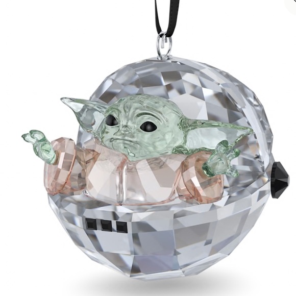 SWAROVSKI MANDALORIAN GROGU ORNAMENT STAR WARS CHILD BABY YODA